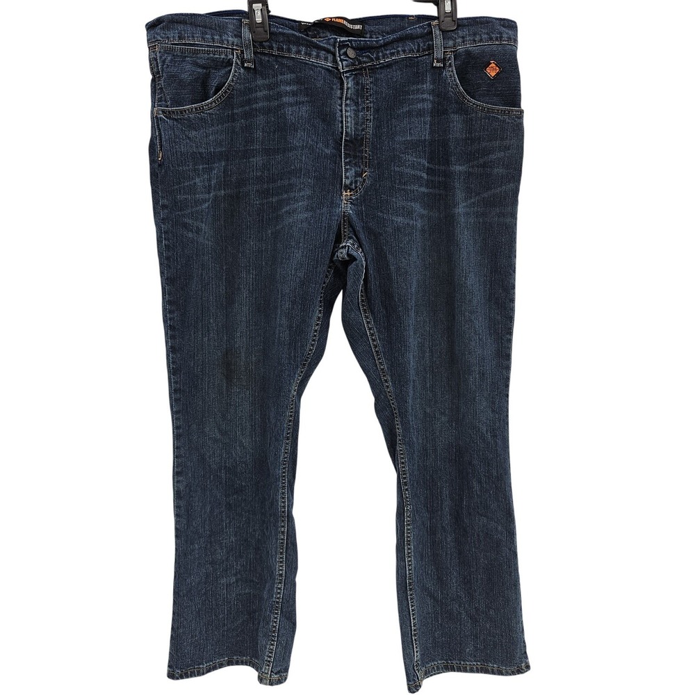 Wrangler FR Jeans Mens 42x30 Blue Flame Resistant FR77MCN Work Denim ATPV 17‎